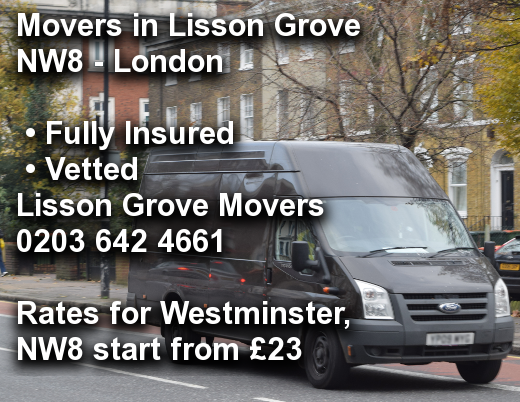Movers in Lisson Grove NW8, Westminster